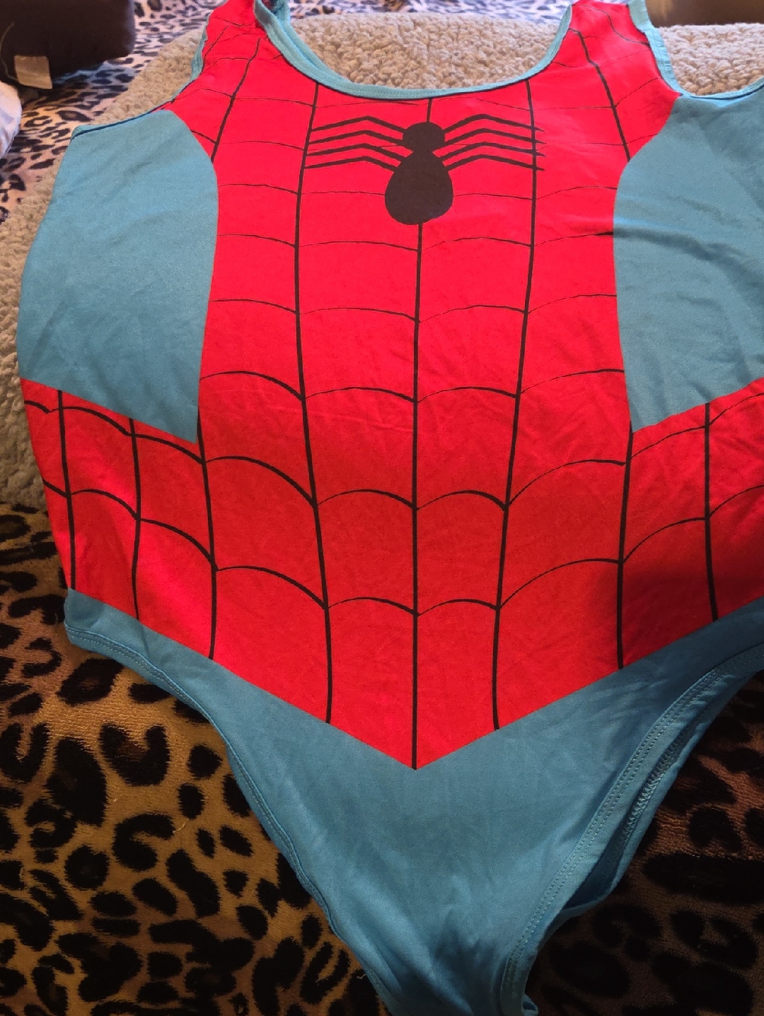 Marvel Kids Spider-Man Red & Blue Costume Leotard